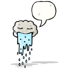 cartoon cloud with speech bubble N42