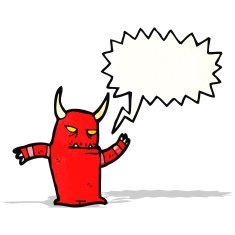 shouting little demon