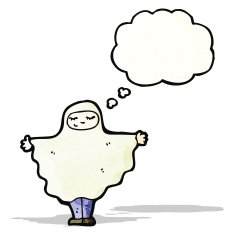 cartoon ghost costume N12