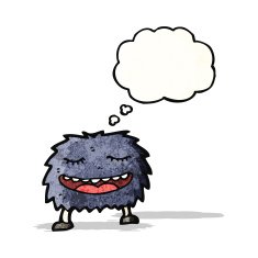 hairy monster cartoon N2