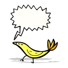 cartoon singing bird N18