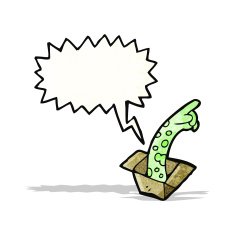 box with monster