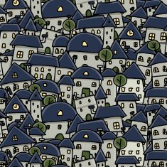 City sketch seamless pattern for your design N2