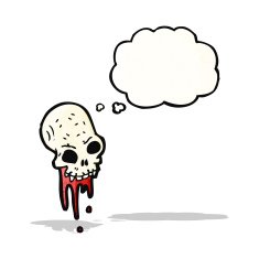 Cartoon Skull N39
