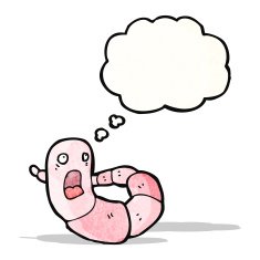 Worm Cartoon Character N2