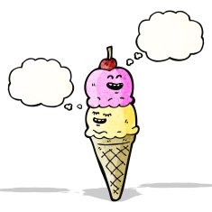 Ice Cream Cartoon Character N7