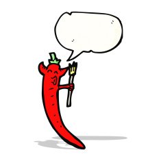 cartoon chili pepper N12
