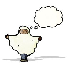 cartoon ghost costume N15