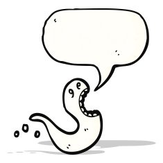 cartoon shrieking ghost N5