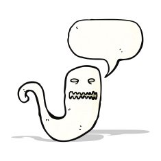 cartoon shrieking ghost N6