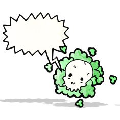 cartoon skull cloud N3