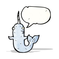 Cartoon Narwhal N8