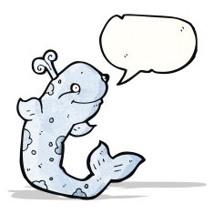 Cartoon Whale N42