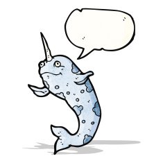 happy narwhal cartoon