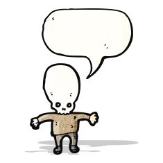 scary zombie cartoon