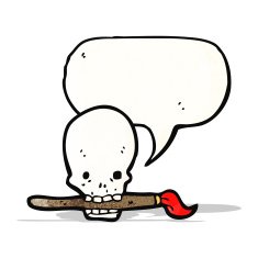 art skull symbol cartoon