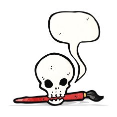 art skull symbol cartoon N2
