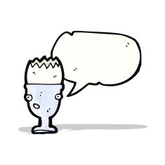 cartoon egg cup