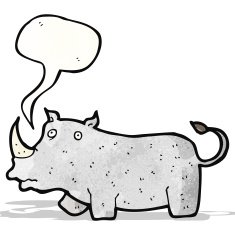 Cartoon Rhino N7