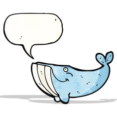 Cartoon Whale N44