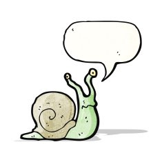 Funny Cartoon Snail N3
