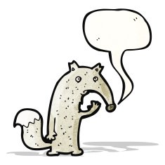 wolf with speech bubble N2
