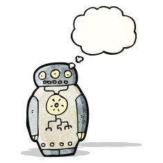 Cartoon Robot N87