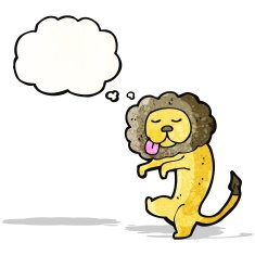dancing lion cartoon
