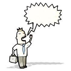 shouting man cartoon N13