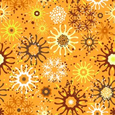 Seamless pattern with doodle ornament N5