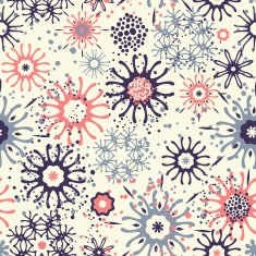 Seamless pattern with doodle ornament N11