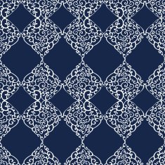 Seamless pattern with doodle ornament N13