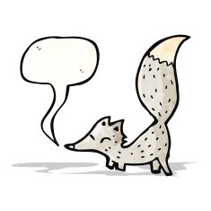 cute cartoon little wolf