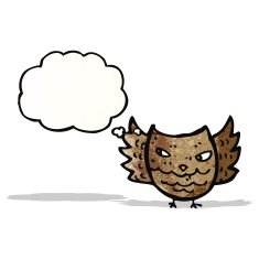 Cartoon Owl N75
