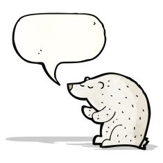 Cartoon Polar Bear N44