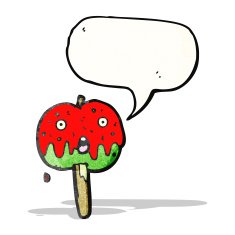toffee apple cartoon