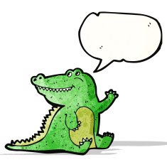 friendly crocodile cartoon