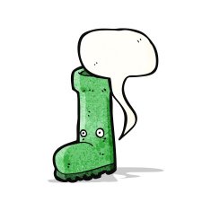 cartoon wellington boot N7