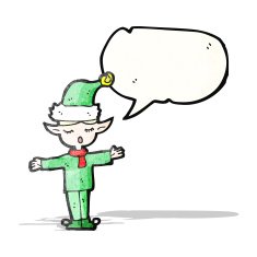 Cartoon Christmas Elf N72