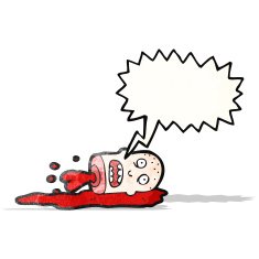 gross severed head cartoon N24