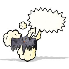 spooky bat cartoon