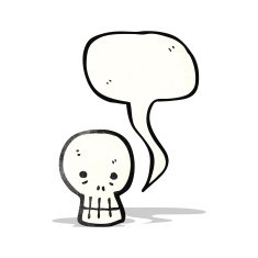 talking skull cartoon N5