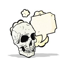 talking skull cartoon N6