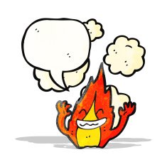 cartoon fire character N4