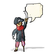 pirate captain cartoon N4