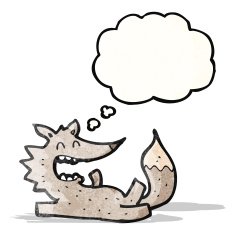 Happy Wolf Cartoon N2