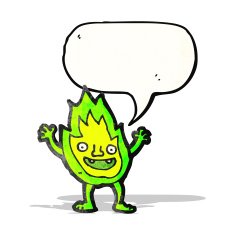 little flame creature cartoon N2