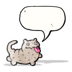 funny cartoon cat N116