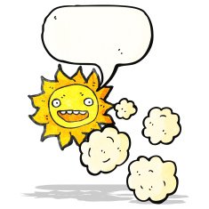 Cartoon Sun And Clouds N15