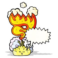 lotus flower with speech bubble cartoon